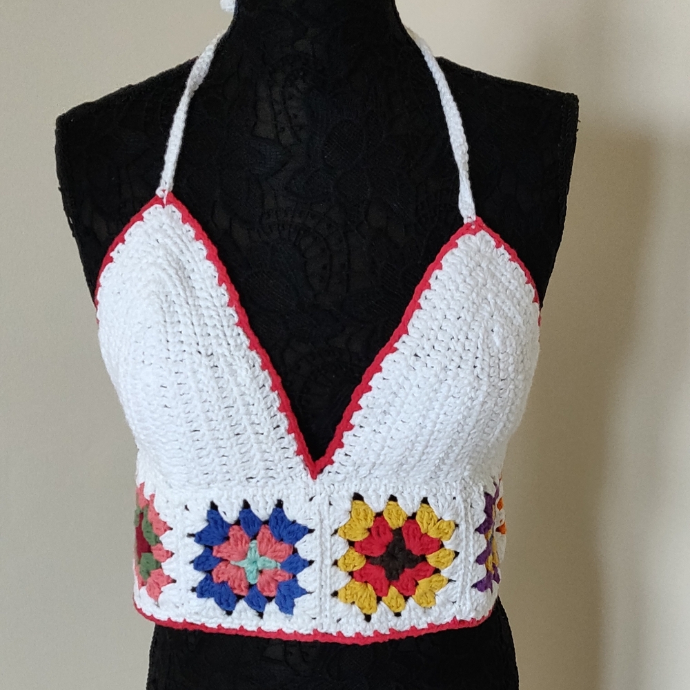 Handmade Crochet Women's Top Crop